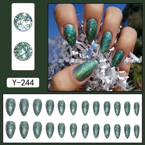 Třpytivé falešné nehty Nový módní produkt